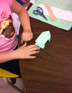 closeup of frog origami